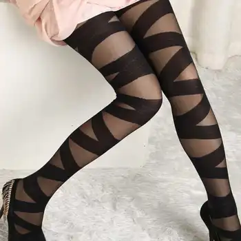 2019 Sexy Women Stockings Hot Newest Striped Printed Pants Goth Rocker Cross Bandage Straps Pants Pantyhose Tights Stockings
2019 Sexy Women Stockings Hot Newest Striped Printed Pants Goth Rocker Cross Bandage Straps Pants Pantyhose Tights Stockings