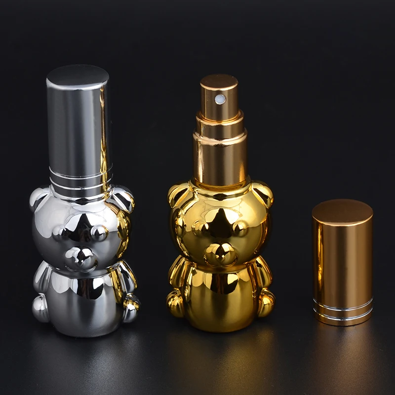 MUB - 8ML UV Glass Bear Shape Portable Perfume Spray Bottle Refillable Clear Bottles Atomizer Empty Container | Красота и здоровье