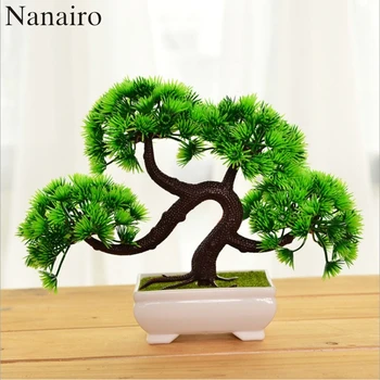 Welcoming Pine Emulate Bonsai Simulation Tree Decorative Artificial Flowers Fake Green Pot plastic Plants Ornaments Home Decor
Welcoming Pine Emulate Bonsai Simulation Tree Decorative Artificial Flowers Fake Green Pot plastic Plants Ornaments Home Decor