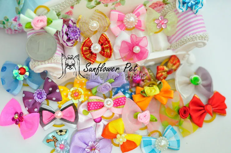 New Mix handmade Designs Pearls Style dog bows pet hair bows dog hair accessories grooming products Cute Gift
New Mix handmade Designs Pearls Style dog bows pet hair bows dog hair accessories grooming products Cute Gift