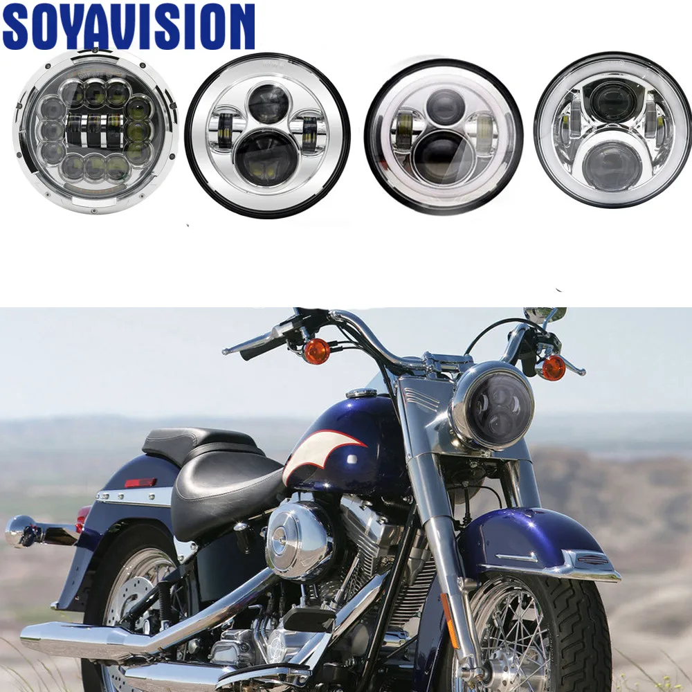 7inch Led Motorcycle Headlight 40W 50w 75w 90w High Low 6000K Round For Off Road Lada Niva 4X4 Jeep 12V 24V motorbike
7inch Led Motorcycle Headlight 40W 50w 75w 90w High Low 6000K Round For Off Road Lada Niva 4X4 Jeep 12V 24V motorbike