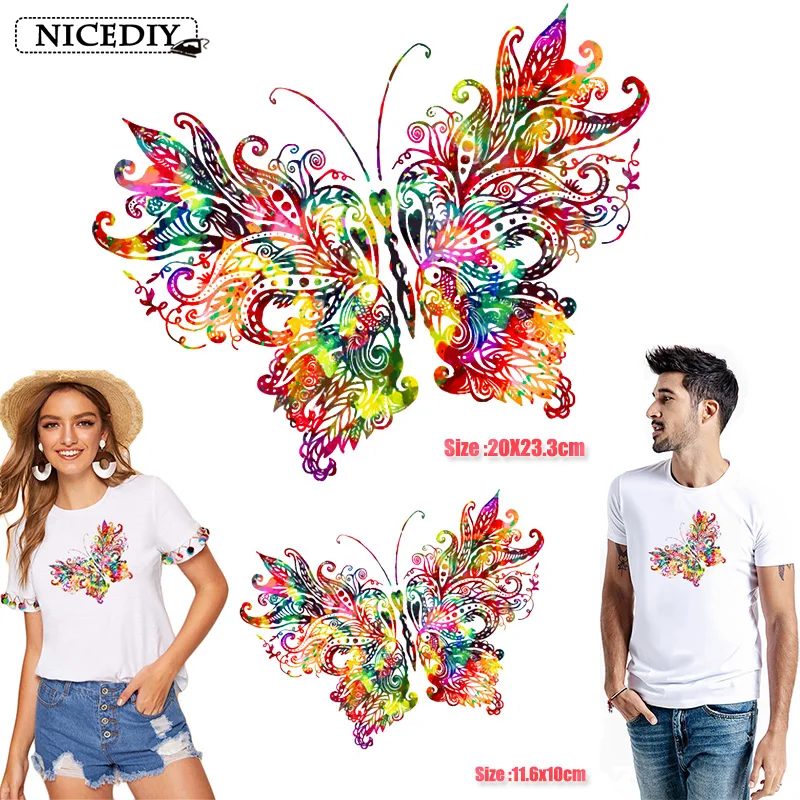 Nicediy Flower Butterfly Iron on Transfer Patches Colorful Patch for T-shirt Dress Sweater Thermal Transfer Stickers on Clothing
Nicediy Flower Butterfly Iron on Transfer Patches Colorful Patch for T-shirt Dress Sweater Thermal Transfer Stickers on Clothing