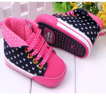 Beautiful Many Heart-Shaped Polka Dot Brand Girl Baby Sneakers Lace-Up Anti-Slip Outdoor Sport Baby Rubber Shoes First Walkers
Beautiful Many Heart-Shaped Polka Dot Brand Girl Baby Sneakers Lace-Up Anti-Slip Outdoor Sport Baby Rubber Shoes First Walkers