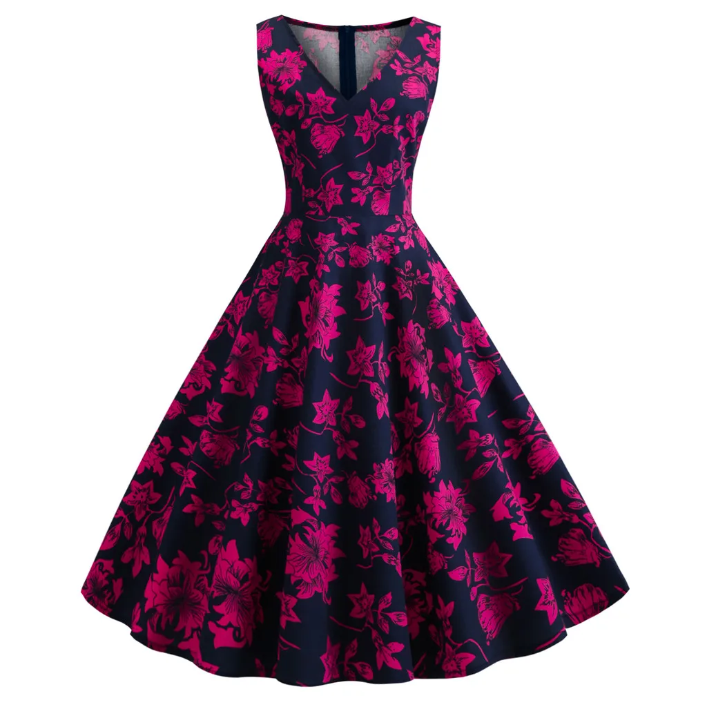 women dress party elegant Women V-Neck Sleeveless Vintage Print Draped Formal Party Ball Gown Maxi Dress kids fancy dress girls#
women dress party elegant Women V-Neck Sleeveless Vintage Print Draped Formal Party Ball Gown Maxi Dress kids fancy dress girls#