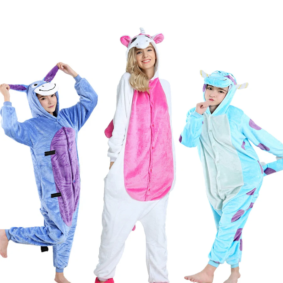 Animal Pajamas Set Cosplay Costume Flannel Sleepwear Cartoon Winter Warm pajamas for Women Men Children Girls Boys Kids Onesie
Animal Pajamas Set Cosplay Costume Flannel Sleepwear Cartoon Winter Warm pajamas for Women Men Children Girls Boys Kids Onesie