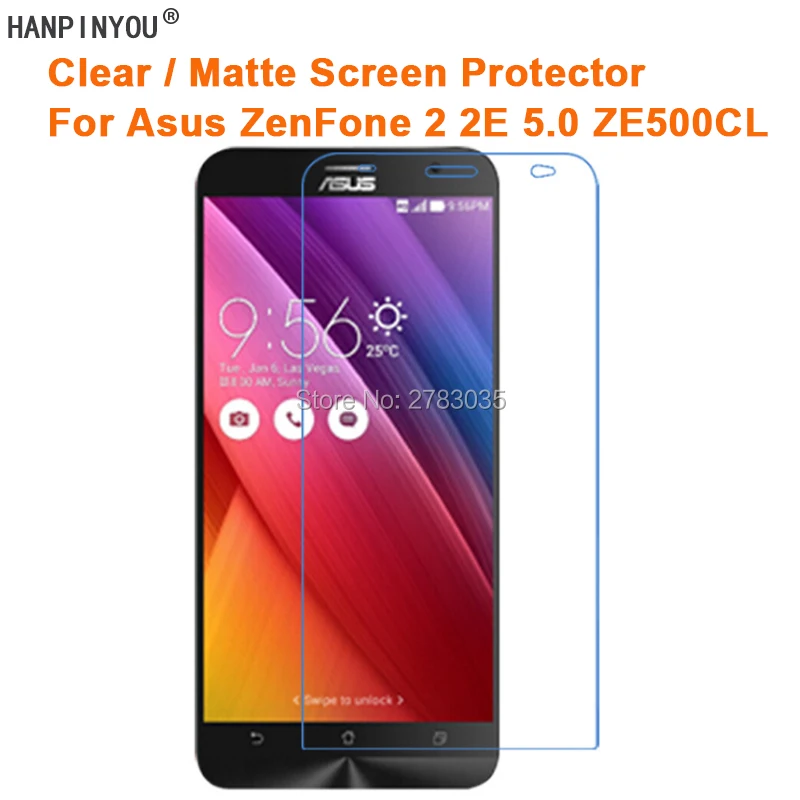 Защитная пленка для Asus ZenFone 2 2E прозрачная/Антибликовая матовая защитная 5 0 ZE500CL