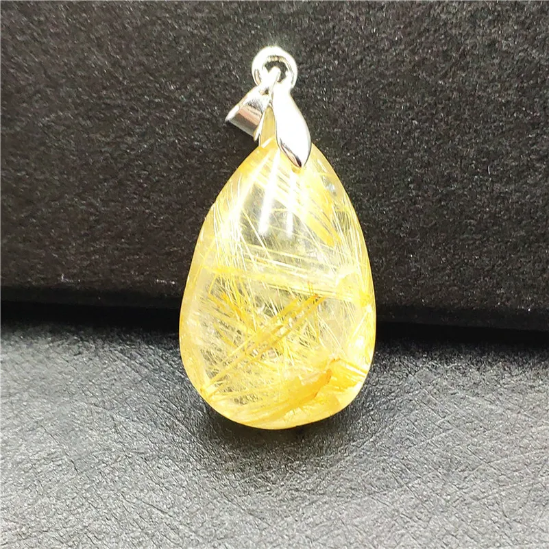 Natural Gold Rutilated Quartz Crystal Pendant Anniversary Love Gift 26x17x11mm Water Drop Gemstone Fashion Pendant Jewelry AAAAA
Natural Gold Rutilated Quartz Crystal Pendant Anniversary Love Gift 26x17x11mm Water Drop Gemstone Fashion Pendant Jewelry AAAAA