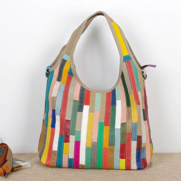 2018 genuine leather first layer of cowhide stripe color block bucket bag one shoulder casual women's cross-body bag
2018 genuine leather first layer of cowhide stripe color block bucket bag one shoulder casual women's cross-body bag