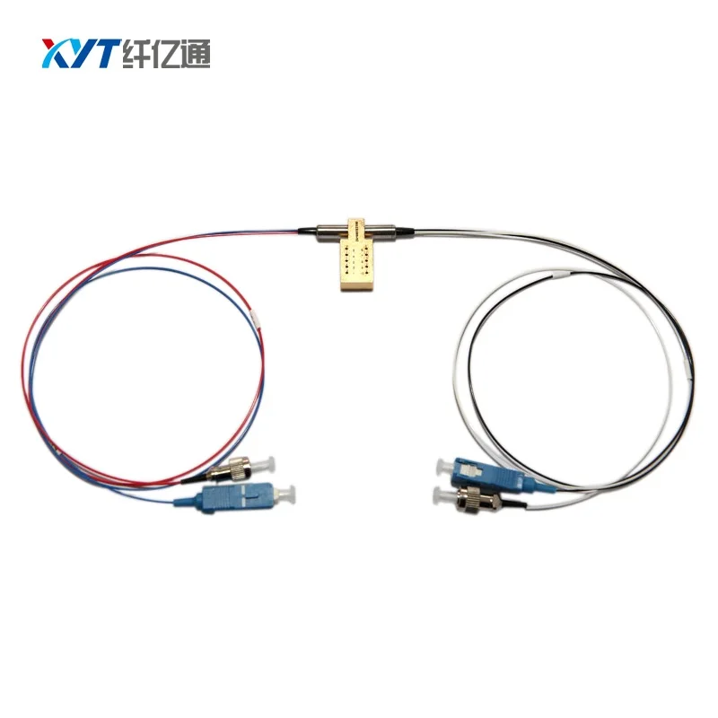 Full 2x2 Mechanichal Optical Switch 1310/1550nm 5V Latching 0.9mm 1m with FC/APC connector fiber optic switch
Full 2x2 Mechanichal Optical Switch 1310/1550nm 5V Latching 0.9mm 1m with FC/APC connector fiber optic switch