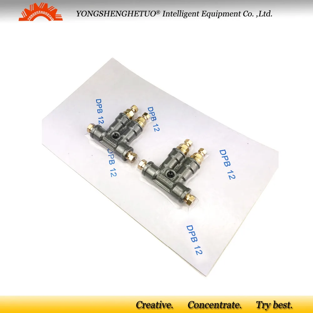 Detective volume oil distributor lubrication separator valve divider dispenser manifold 2 outlet DPB-12
Detective volume oil distributor lubrication separator valve divider dispenser manifold 2 outlet DPB-12