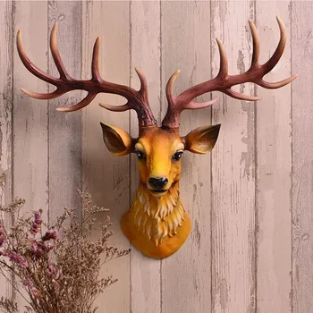 Simulation deer head wall hanging Animal head Wall decoration European living room bar background three-dimensional decoration
Simulation deer head wall hanging Animal head Wall decoration European living room bar background three-dimensional decoration