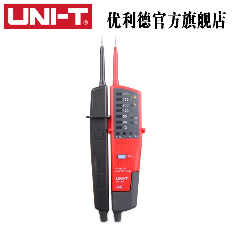 1pcs UNI-T UT18A Auto Range Voltmeter Voltage Tester Meter and Continuity Test with LED Indication and No Battery Detection 1pcs UNI-T UT18A Auto Range Voltmeter Voltage Tester Meter and Continuity Test with LED Indication and No Battery Detection<br><br>Aliexpress