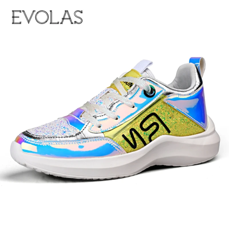 Women Sneakers Fashion Patchwork Shining Pu Uppers Platform Ladies Shoes Mid Heel Comfortable Women Casual Shoes 36-41 1909w
Women Sneakers Fashion Patchwork Shining Pu Uppers Platform Ladies Shoes Mid Heel Comfortable Women Casual Shoes 36-41 1909w