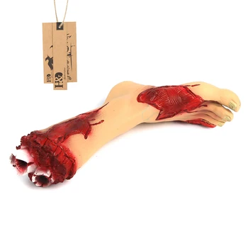 Latex Bloody Human Foot Dead Body Part Scary Severed Cut Off Fake Zombie Foot Dead Body Part Haunted House Halloween Props Party
Latex Bloody Human Foot Dead Body Part Scary Severed Cut Off Fake Zombie Foot Dead Body Part Haunted House Halloween Props Party