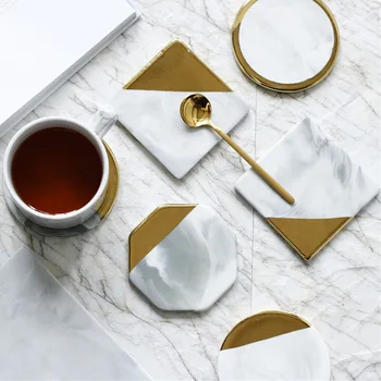 Coffee Cup Pad Set Ceramics Table Mat Coaster Home Office Desk Accessories Modern Marbling Art Golden Pattern Decor
Coffee Cup Pad Set Ceramics Table Mat Coaster Home Office Desk Accessories Modern Marbling Art Golden Pattern Decor
