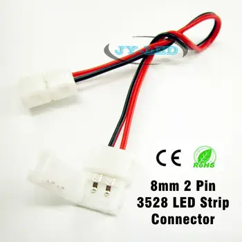 50pcs/lot 8mm 2pin for 3528 single color LED strip pcb connector, free soldering connecting wire with two ends
50pcs/lot 8mm 2pin for 3528 single color LED strip pcb connector, free soldering connecting wire with two ends