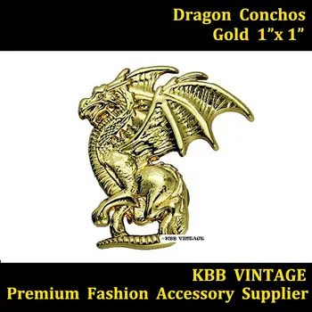 (KBD01) 10pc Metal Concho Western Winged Dragon Concho Left Gold Leathercraft
(KBD01) 10pc Metal Concho Western Winged Dragon Concho Left Gold Leathercraft