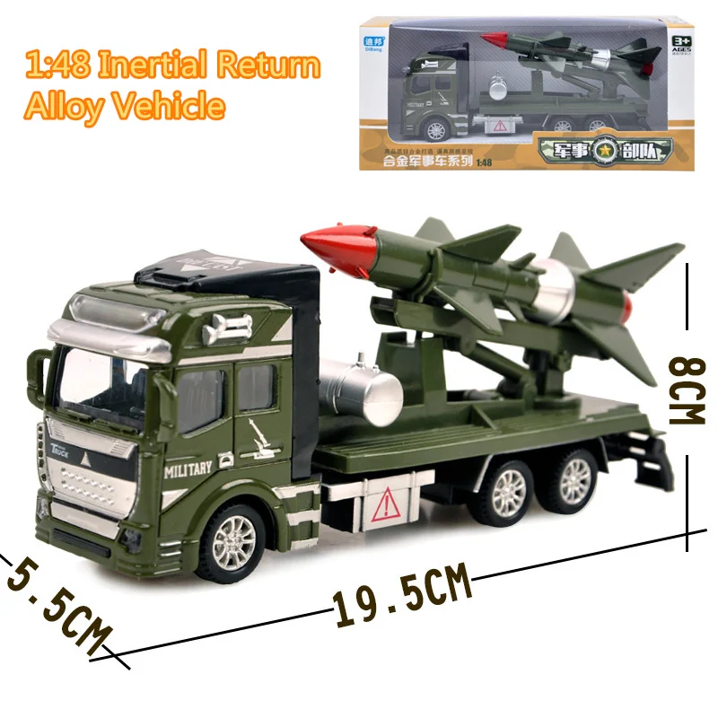 Children's 1:48 Alloy ABS Military Model Simulation Vehicle Battle Rocket Transport Missile Diecasting Birthday Gift Toy Set
Children's 1:48 Alloy ABS Military Model Simulation Vehicle Battle Rocket Transport Missile Diecasting Birthday Gift Toy Set