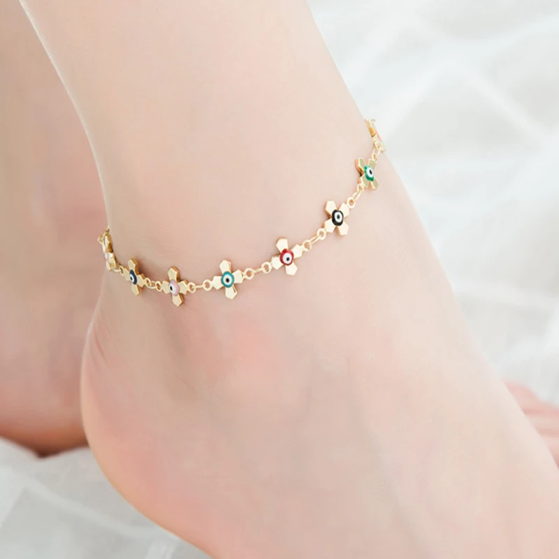 Fashion Gold Anklet For Women Flower Copper Alloy Leg Chain Chromatic Color Foot Jewelry Trendy Beads Anklets woman
Fashion Gold Anklet For Women Flower Copper Alloy Leg Chain Chromatic Color Foot Jewelry Trendy Beads Anklets woman