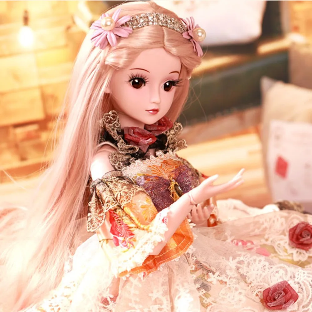 1/3 BJD Doll 60CM /23.6'' height 19 Ball Jointed Dolls (Wig+ Shoes +Clothes +Hair +Eyes+ Makeup) Toys Collection Full Set
1/3 BJD Doll 60CM /23.6'' height 19 Ball Jointed Dolls (Wig+ Shoes +Clothes +Hair +Eyes+ Makeup) Toys Collection Full Set