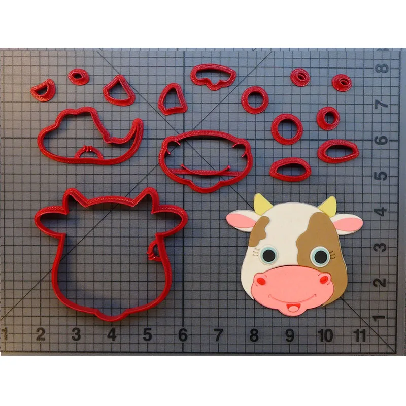 Cute Cow Cookie Cutter Fondant Cupcake Molds Made 3D Printed Cookie Cake Decorating Tools cortadores de fondant
Cute Cow Cookie Cutter Fondant Cupcake Molds Made 3D Printed Cookie Cake Decorating Tools cortadores de fondant