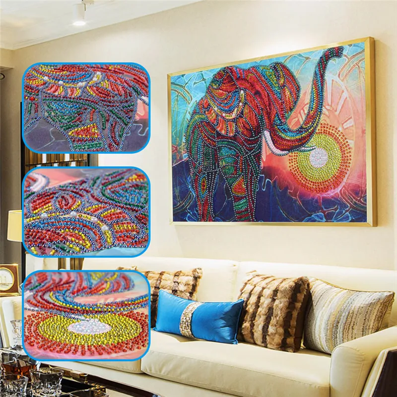 partial special shaped Drill crystal rhinestone 5D DIY Diamond Painting "elephant" handmade Embroidery arts Cross Stitch
partial special shaped Drill crystal rhinestone 5D DIY Diamond Painting "elephant" handmade Embroidery arts Cross Stitch