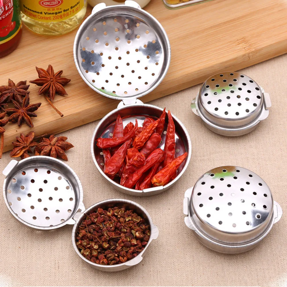 1PCS Stainless Steel Ball Tea Spice Strainer Infuser Mesh Filter Leaf with Lid Home Kitchen Storage Seasoning Containers A80
1PCS Stainless Steel Ball Tea Spice Strainer Infuser Mesh Filter Leaf with Lid Home Kitchen Storage Seasoning Containers A80