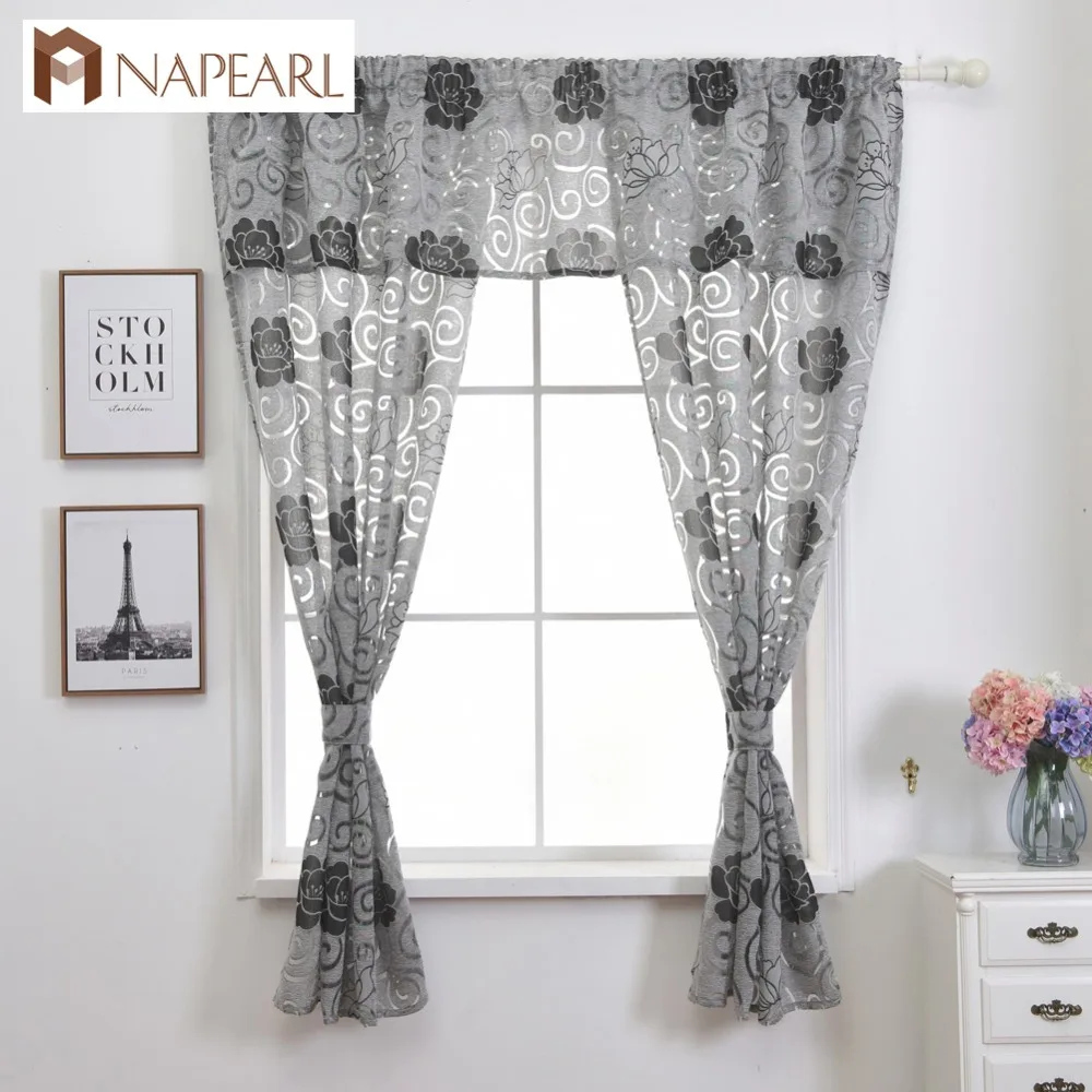 Short Kitchen Curtain Valance Window Treatment Set with curtain tiebacks Jacquard Semi-sheer Fabric Ready Made Door Curtain
Short Kitchen Curtain Valance Window Treatment Set with curtain tiebacks Jacquard Semi-sheer Fabric Ready Made Door Curtain