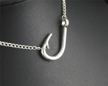1pc Fishing Hook Metal Alloy Pendant Necklace DIY Handmade Jewelry Gift For Women E467
1pc Fishing Hook Metal Alloy Pendant Necklace DIY Handmade Jewelry Gift For Women E467