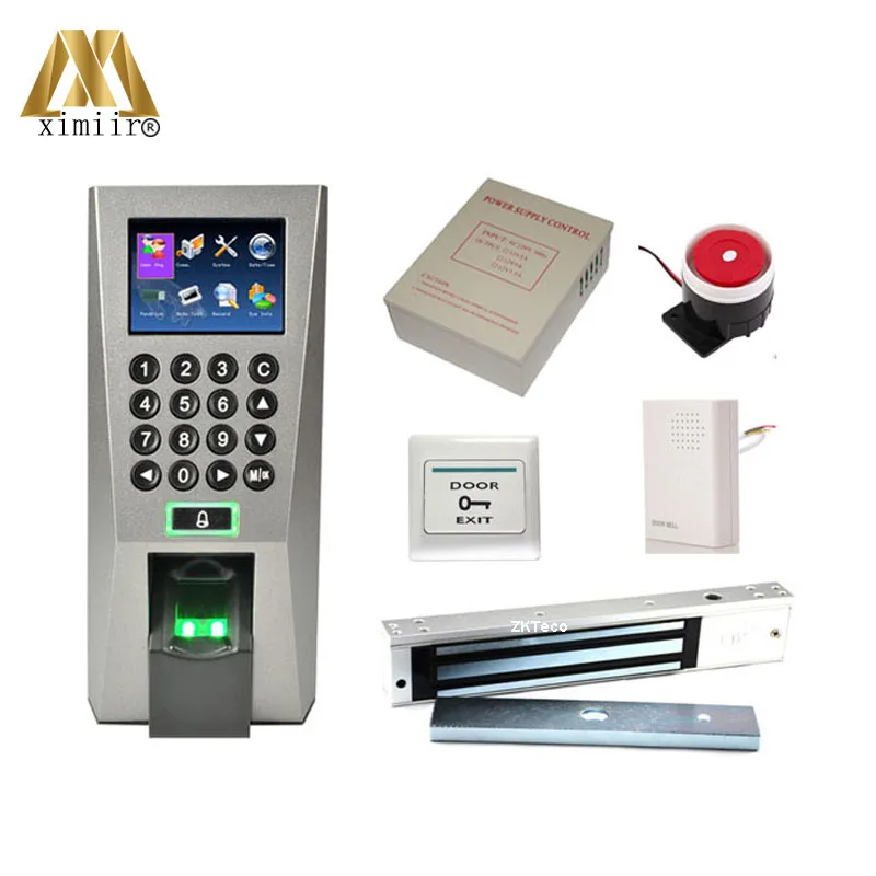 F18 Kit Fingerprint Access Control Time Attendance With Free software Power Supply EM Lock Plastic Switch Wired Door Bell /Alarm
F18 Kit Fingerprint Access Control Time Attendance With Free software Power Supply EM Lock Plastic Switch Wired Door Bell /Alarm