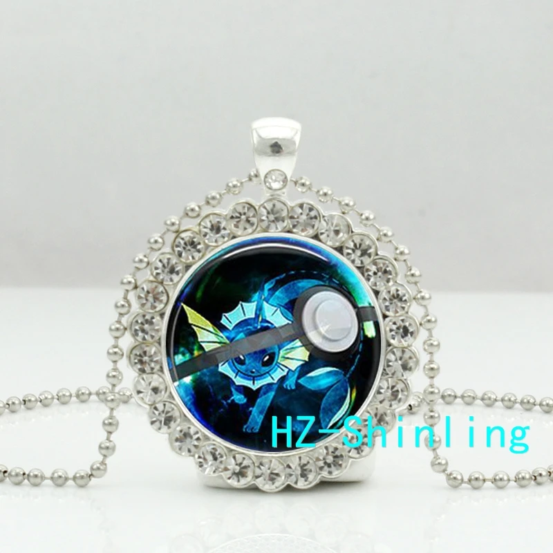 New Vaporeon Pokeball Necklace Pendants Vaporeon Pendant Silver Ball Chain Glass Photo Crystal Necklaces Zinc Alloy HZ6
New Vaporeon Pokeball Necklace Pendants Vaporeon Pendant Silver Ball Chain Glass Photo Crystal Necklaces Zinc Alloy HZ6