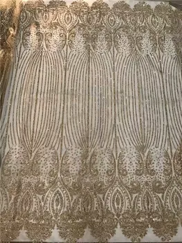 High class party dress material with shinning glitters gold French net lace fabric for fashion lady UN112(5yards/lot)
High class party dress material with shinning glitters gold French net lace fabric for fashion lady UN112(5yards/lot)