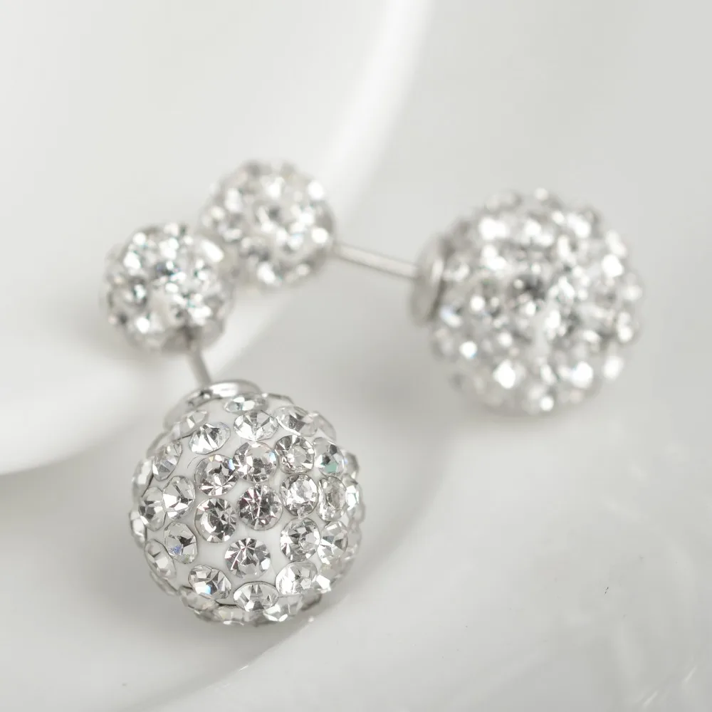 imixlot 1Pair Elegant Double Sided Crystal Ball Stud Earrings For Women Oorbellen Silver Color Creative Ear Accessories Jewelry
imixlot 1Pair Elegant Double Sided Crystal Ball Stud Earrings For Women Oorbellen Silver Color Creative Ear Accessories Jewelry