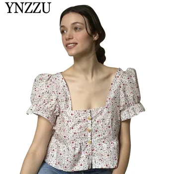 YNZZU 2019 Summer new arrival Square collar women top lace up floral print short sleeve crop top Sexy Ruffle women shirt YT612
YNZZU 2019 Summer new arrival Square collar women top lace up floral print short sleeve crop top Sexy Ruffle women shirt YT612