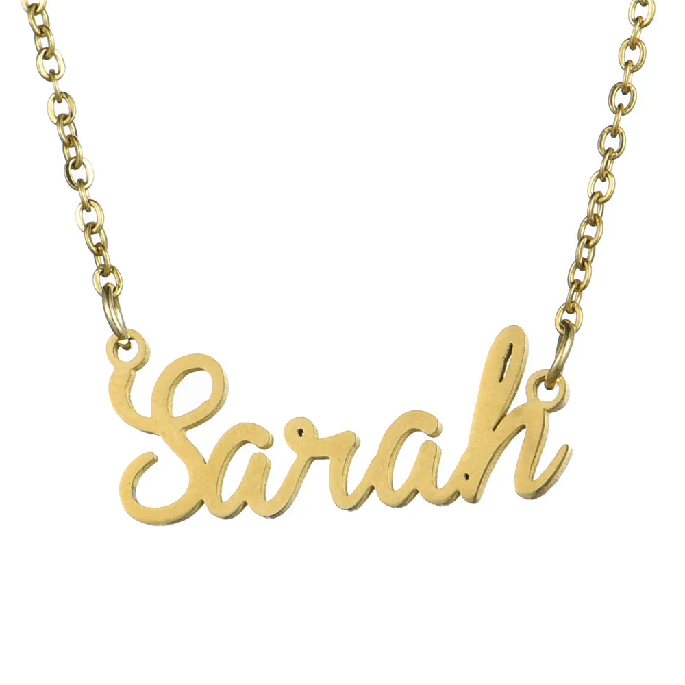 HOT kayla Olivia DIY Personalized custom titanium steel English alphabet name necklace
HOT kayla Olivia DIY Personalized custom titanium steel English alphabet name necklace