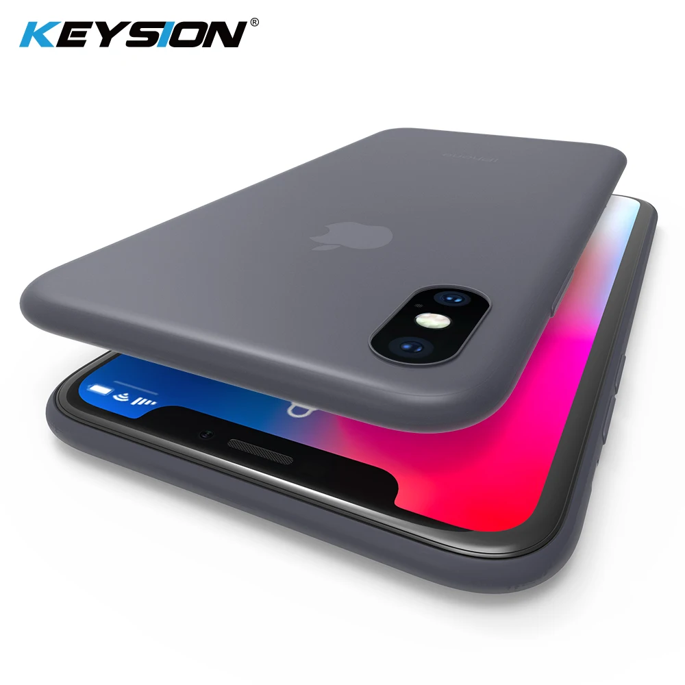 KEYSION 0.45mm Ultra-thin Phone Case for iPhone XS XS Max Micro-matte soft TPU silicone anti-slip Back Cover for iPhone XR X
KEYSION 0.45mm Ultra-thin Phone Case for iPhone XS XS Max Micro-matte soft TPU silicone anti-slip Back Cover for iPhone XR X
