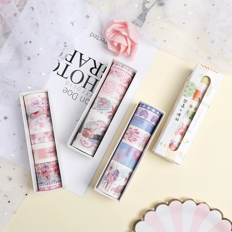 6 Rolls/Lot Kawaii Washi Tape Creative Cute Masking Tape Materials for DIY Scrapbooking Planner Book Diary Journal
6 Rolls/Lot Kawaii Washi Tape Creative Cute Masking Tape Materials for DIY Scrapbooking Planner Book Diary Journal