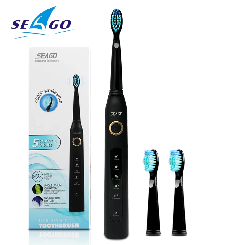 SEAGO Electric Toothbrush Powerful Cleaning Brushes Wave Tooth Brush Electric Rechargeable Toothbrush Whitening Healthy Care 
SEAGO Electric Toothbrush Powerful Cleaning Brushes Wave Tooth Brush Electric Rechargeable Toothbrush Whitening Healthy Care