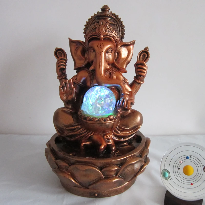 30cm Ganesha Statue Lucky Rockery Water Fountain Decorative Fengshui Craft Desktop Ornament Indoor Humidifier Home Decoration
30cm Ganesha Statue Lucky Rockery Water Fountain Decorative Fengshui Craft Desktop Ornament Indoor Humidifier Home Decoration