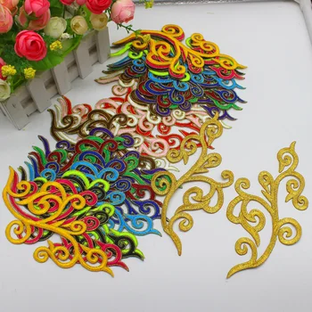 YACKALASI 5 Pairs/Lot Gold Trim Iron on Flower Embroidered Patches Mirror Pairs Applique Costume Cosplay 18-9cm
YACKALASI 5 Pairs/Lot Gold Trim Iron on Flower Embroidered Patches Mirror Pairs Applique Costume Cosplay 18-9cm