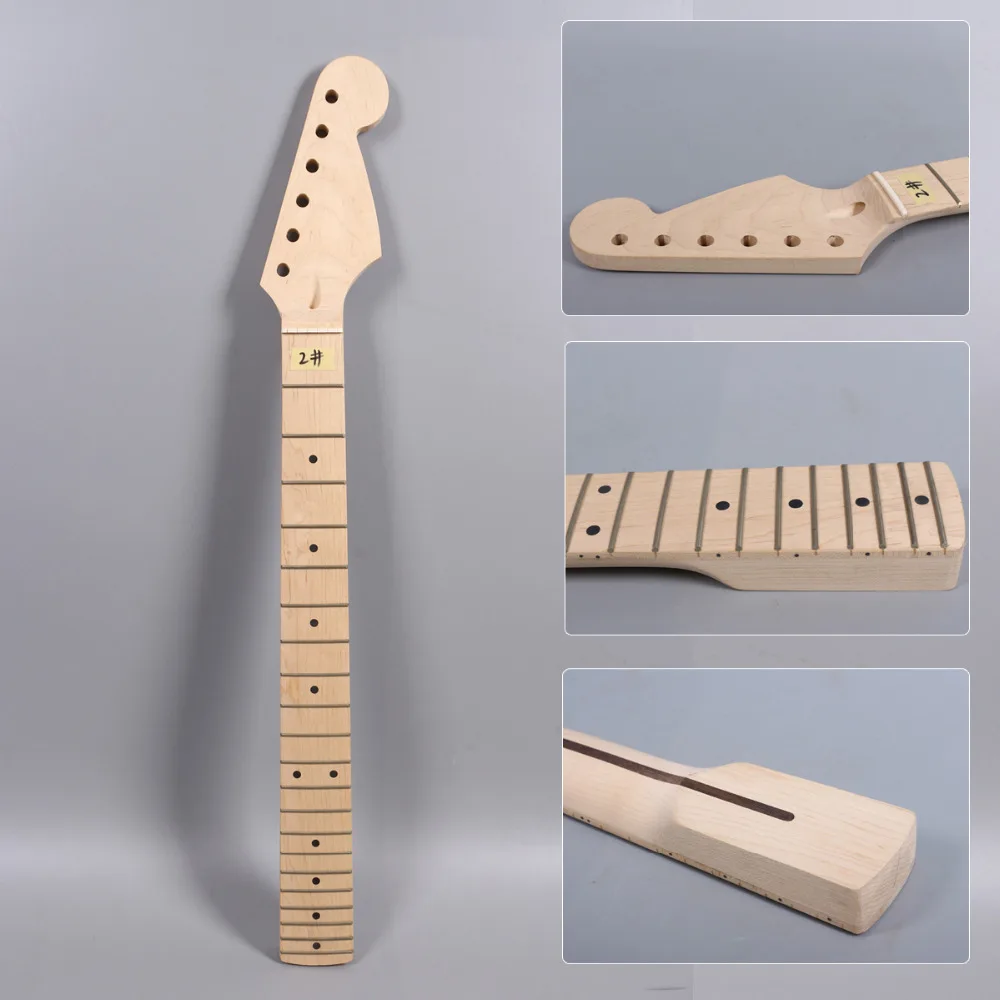 Fit Diy Maple Electric Guitar Neck Maple Fretboard 21Fret 25.5"inch Hand-made Guitar Project Unfinished
Fit Diy Maple Electric Guitar Neck Maple Fretboard 21Fret 25.5"inch Hand-made Guitar Project Unfinished