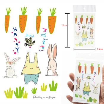 Cartoon Rabbit Carrots Tattoo For Kid Cute Fake Taty Children Tatouage Temporaire Body Art Waterproof Temporary Tattoo Sticker
Cartoon Rabbit Carrots Tattoo For Kid Cute Fake Taty Children Tatouage Temporaire Body Art Waterproof Temporary Tattoo Sticker