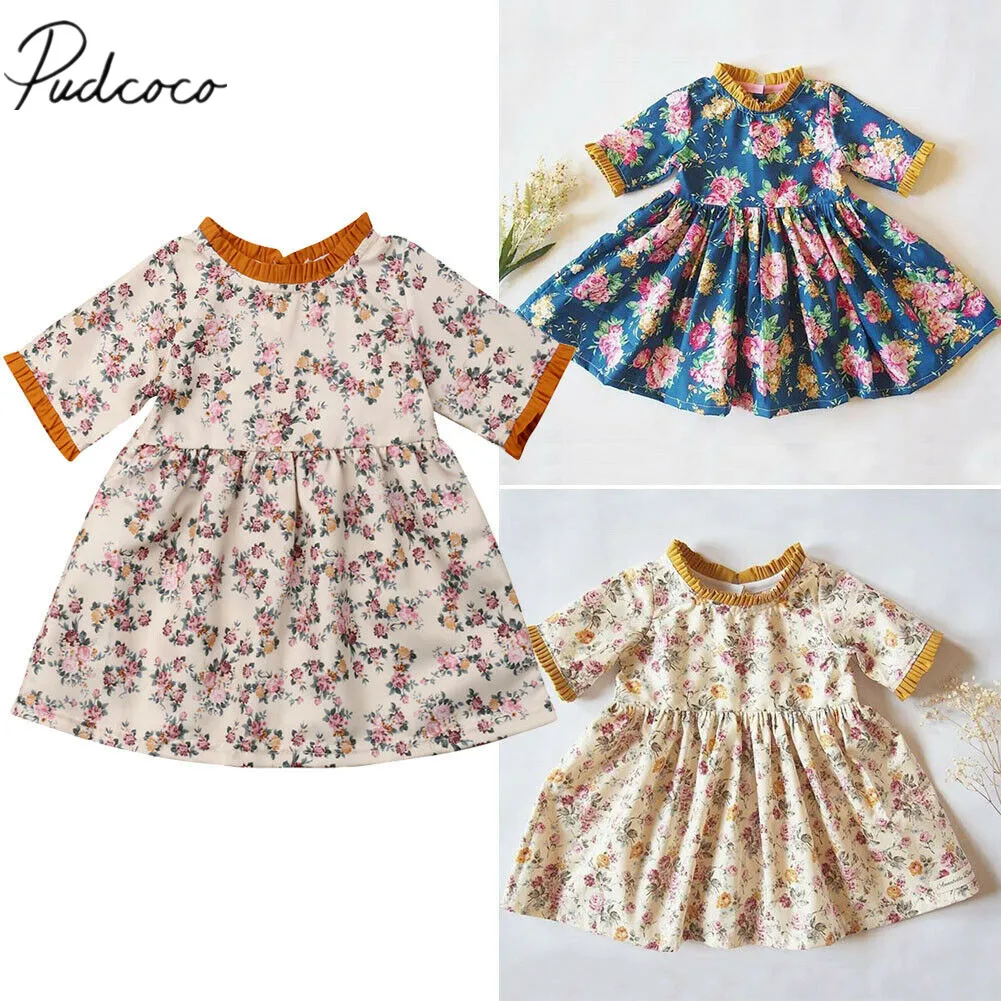 2019 Children Summer Clothing Floral Toddler Kid Baby Girl Clothes Princess Party Tutu Flower Mini Dress Tops Shirts Gown 1-4T
2019 Children Summer Clothing Floral Toddler Kid Baby Girl Clothes Princess Party Tutu Flower Mini Dress Tops Shirts Gown 1-4T