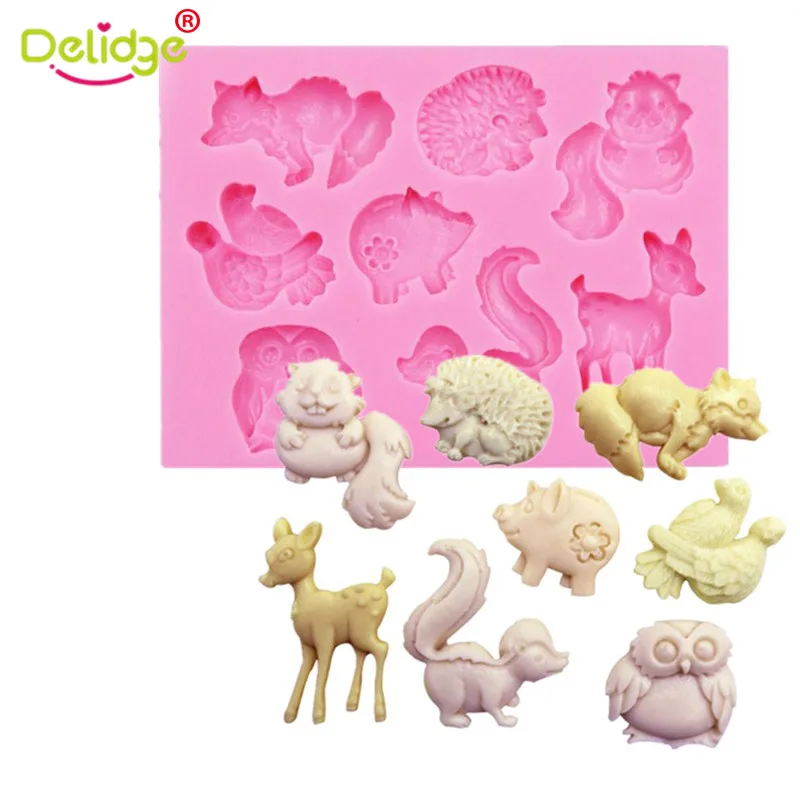 Animal Series Squirrel Deer Owl Shape Silicone DIY Fondant Mold Cake Confectionery Baking Tools
Animal Series Squirrel Deer Owl Shape Silicone DIY Fondant Mold Cake Confectionery Baking Tools