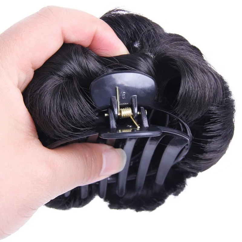 Hot Fake Hair Bun Extensions Clip In Curly Chignons Synthetic Fiber Hairstyling Wig Hairpiece for Women wyt77
Hot Fake Hair Bun Extensions Clip In Curly Chignons Synthetic Fiber Hairstyling Wig Hairpiece for Women wyt77