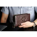 Men wallets with coin pocket long zipper purse for men clutch business Male Wallet Double Vintage Large Purse | Багаж и сумки