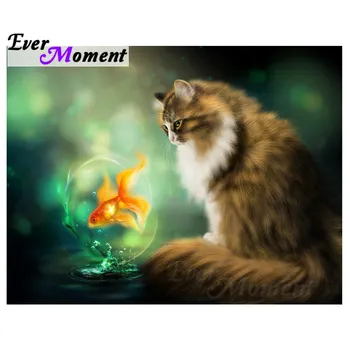 Ever Moment Diamond Painting Handmade Full Square Drill Resin Cat Goldfish Animal Diamond Embroidery Mosaic Rhinestone S2F057
Ever Moment Diamond Painting Handmade Full Square Drill Resin Cat Goldfish Animal Diamond Embroidery Mosaic Rhinestone S2F057
