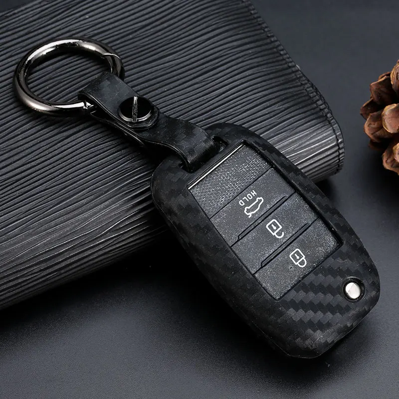 WFMJ Carbon Fiber Silicone 3 4 Buttons Flip Key Chain Holder Cover Case for Kia Sorento Carens Forte Rio Soul Optima Sportage
WFMJ Carbon Fiber Silicone 3 4 Buttons Flip Key Chain Holder Cover Case for Kia Sorento Carens Forte Rio Soul Optima Sportage