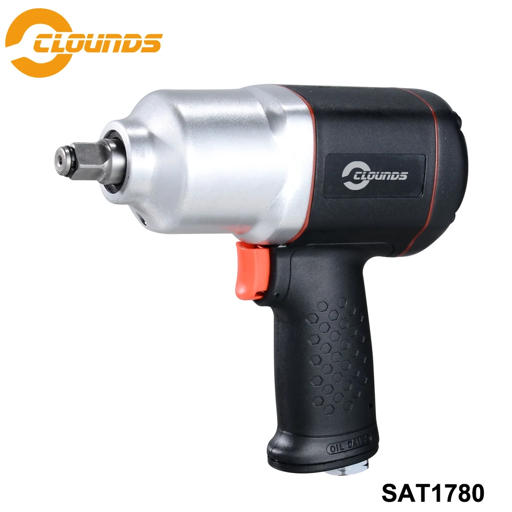 SAT1780 900N-m Power Repairing Tools Twin Hammer 1/2" Pneumatic Wrench Car Repair Tool Handle Exhaust Air Impact Wrench
SAT1780 900N-m Power Repairing Tools Twin Hammer 1/2" Pneumatic Wrench Car Repair Tool Handle Exhaust Air Impact Wrench