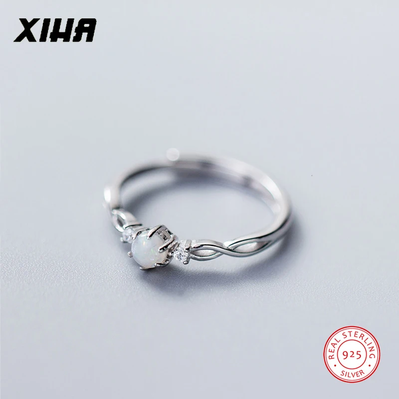 XIHA 925 Sterling Silver Rings for Women with Stones Round Opal Infinity Design Resizable Ring Fashion Jewelry gift for new year
XIHA 925 Sterling Silver Rings for Women with Stones Round Opal Infinity Design Resizable Ring Fashion Jewelry gift for new year
